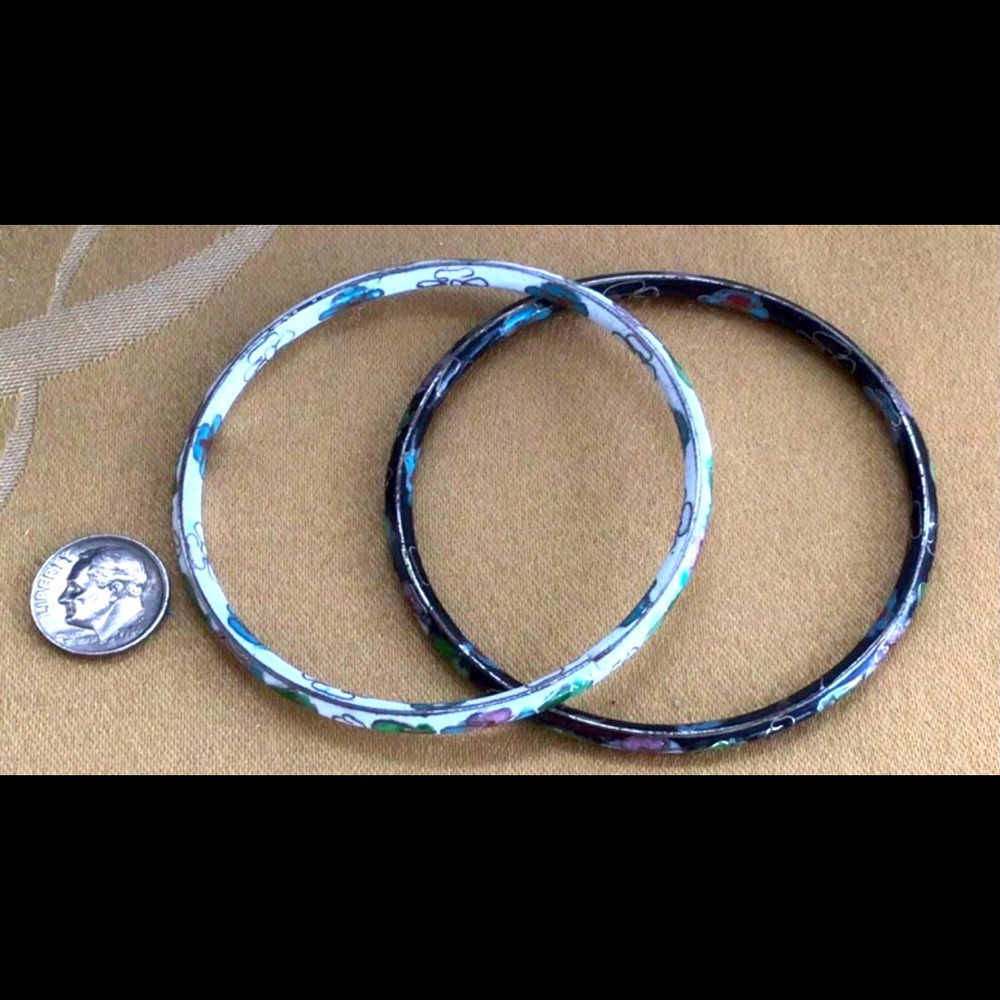 Cloisonné Bangle Bracelets